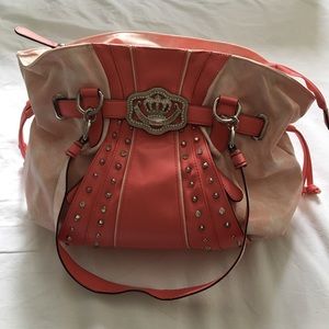 Kathy Van Zeeland Coral Pink Purse